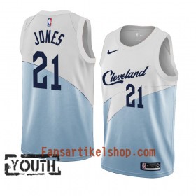 Cleveland Cavaliers Trikot Jalen Jones 21 2018-19 Nike Blau Weiß Swingman - Kinder